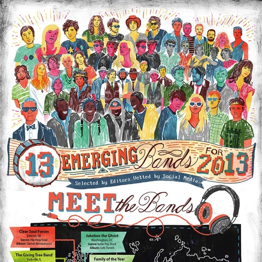 Infographic: 13 Emerging Bands for 2013