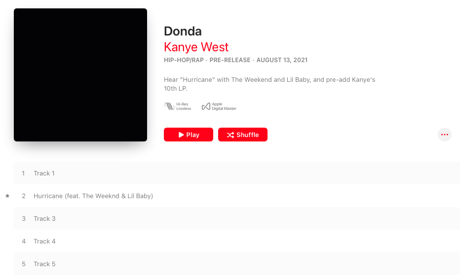 See 10 new milestones, records by Kanye West "DONDA" album