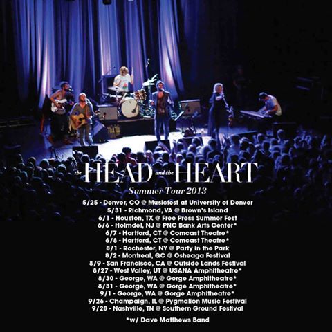 The Head and the Heart Release Summer Tour Dates