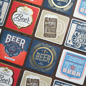 Letterpressed Beer Coasters Feature Famous Quotes From Musicians, Actors