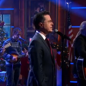 Colbert Joins Gregg Allman, The National for “Silver Bells”