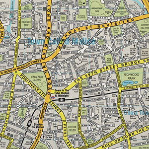 Fictional Street Maps Based on Song and Film Titles