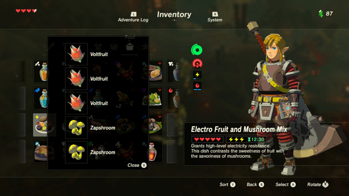 How to cook food and elixirs in 'The Legend of Zelda: Breath of