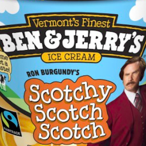 <i>Anchorman 2</i> Promotion Chugs Along with New Trailer, "Scotchy Scotch" Ice Cream Flavor