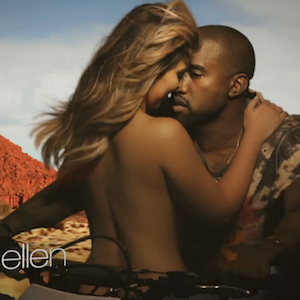 Kanye West Debuts "Bound 2" Music Video on <i>Ellen</i>