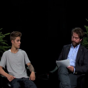 Zach Galifianakis Berates Justin Bieber for <i>Between Two Ferns</i>