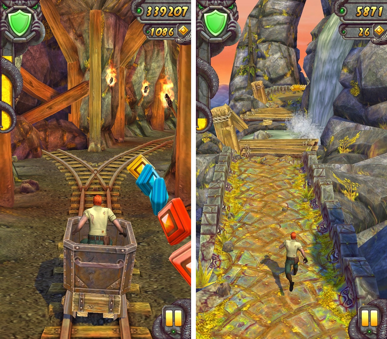 Screenshot of Temple Run 2 (Android, 2013) - MobyGames