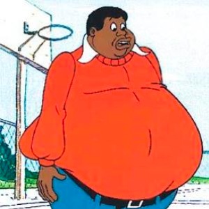 fat guy in a smedium shirt