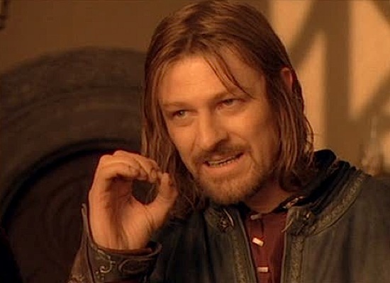 Sean Bean does the thing with the hand.