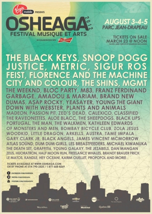 Black Keys, Sigur Rós to Play Osheaga Festival