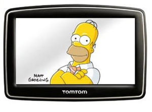 Homer Simpson and GPS: Together at Last