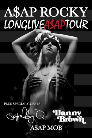 A$AP Rocky Announces Tour with Danny Brown, Schoolboy Q
