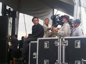 Terrence Malick and Christian Bale Seen Filming at ACL
