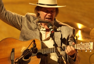 Neil Young Recording With Crazy Horse