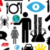Graphic Artist Creates Pictograms Spanning Artists' Careers