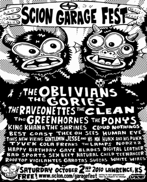 Oblivians, Best Coast, King Khan, Many More Awesome Bands to Play Scion Garage Fest