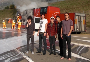 Kill Hannah narrowly escape tour bus fire