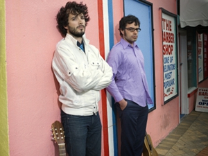 Gaffigan, Gondry, Wiig to fly with <i>Conchords</i>