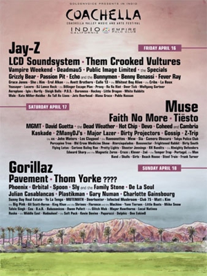  ... , Gorillaz Headline Coachella 2010 Lineup :: Music :: News :: Paste