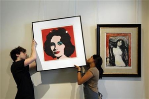 Warhol Portrait of Elizabeth Taylor To Go On Auction