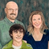 Amazing Colored Pencil Portraits of On-Screen Famlies