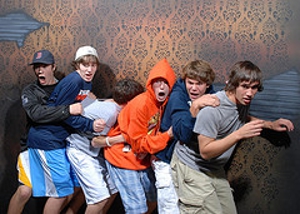 Photos of Terrified People From Inside Haunted House