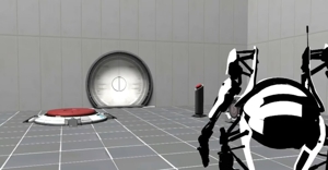 <em>Mad Men</em>, <em>Portal 2</em> Style