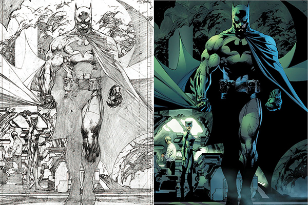 batman sketches jim lee