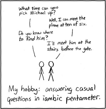 how to make a sonnet with iambic pentameter