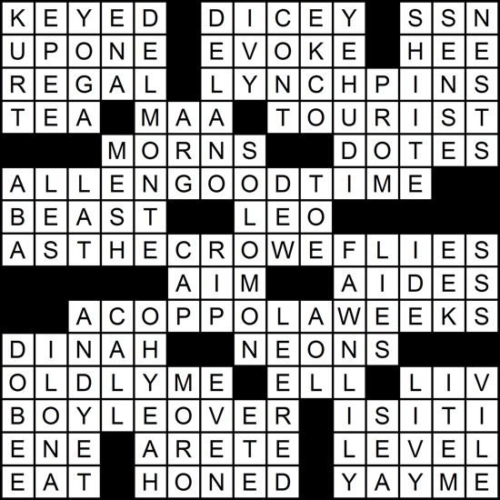 March 2010 Crossword Puzzle: Taking Directions (Answer Key ...