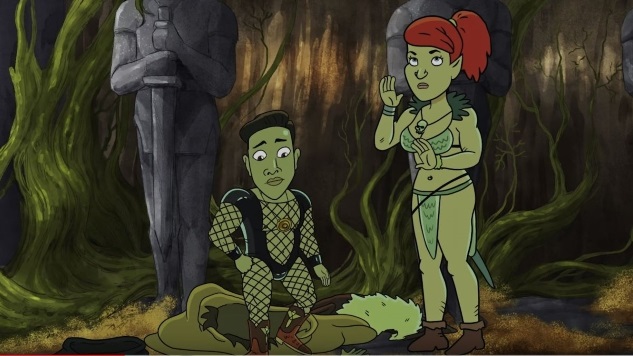 Here's Joel Kim Booster as a Cartoon Dwarf in This Week's <i>HarmonQuest</i>