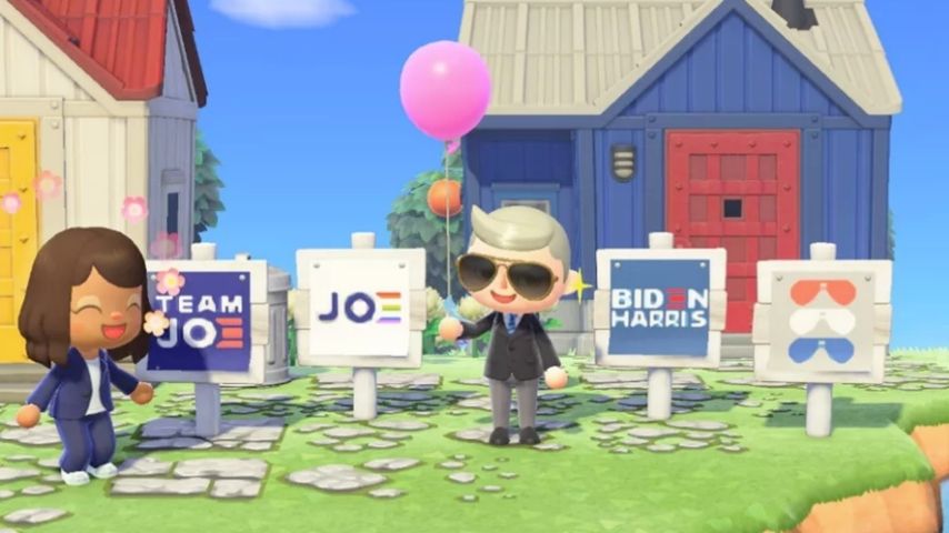 Biden Campaign Creates Digital Campaign Signage for <i>Animal Crossing: New Horizons</i>