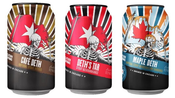 Tasting: 3 Revolution Brewing Deth&#8217;s Tar Barrel-Aged Imperial Stouts