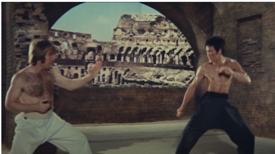 Bruce lee chuck norris hot sale colosseum