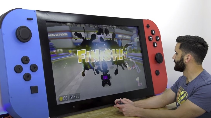 This Guy Built a Massive Nintendo Switch, and It Actually Works