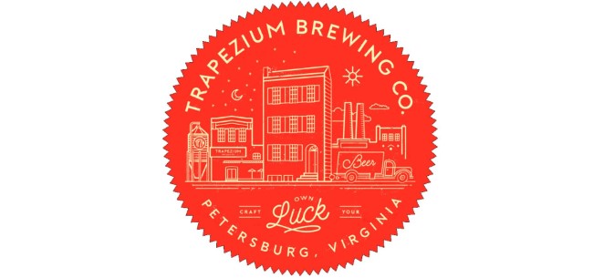 Trapezium brewing co,craft beer brewery STICKER Petersburg VA
