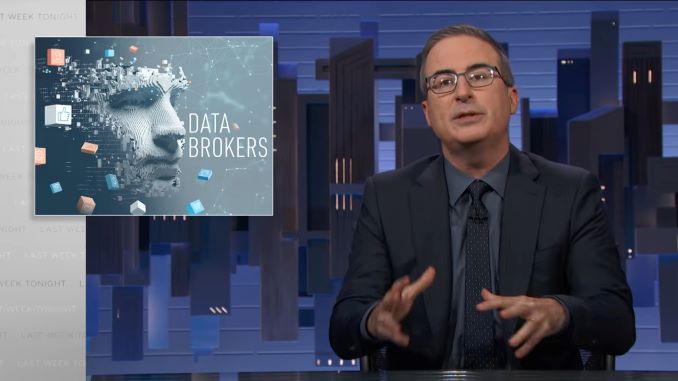 John Oliver's Solution to Online Data Tracking: Blackmailing Congress with Their Own Data