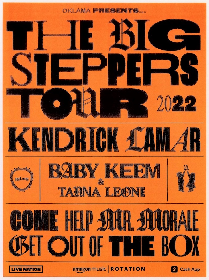 Kendrick Lamar Announces 'The Big Steppers Tour