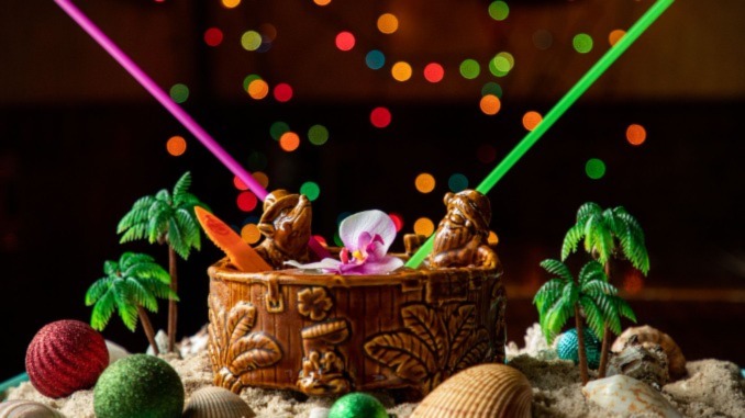 Christmas Tiki Cocktail Experience Sippin' Santa Is Still Going Strong