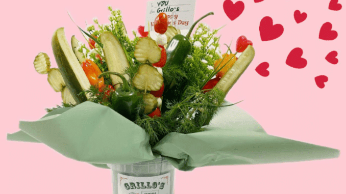 Grillo&#8217;s Pickles Is Selling A Pickle Bouquet Kit for Valentine&#8217;s Day