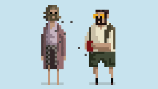 <i>Clerks</i>, <i>Pulp Fiction</i> and Other Popular Movies Depicted as 8-Bit GIFs