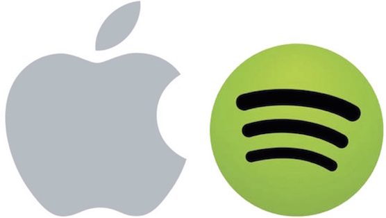 Apple logo Spotify logo