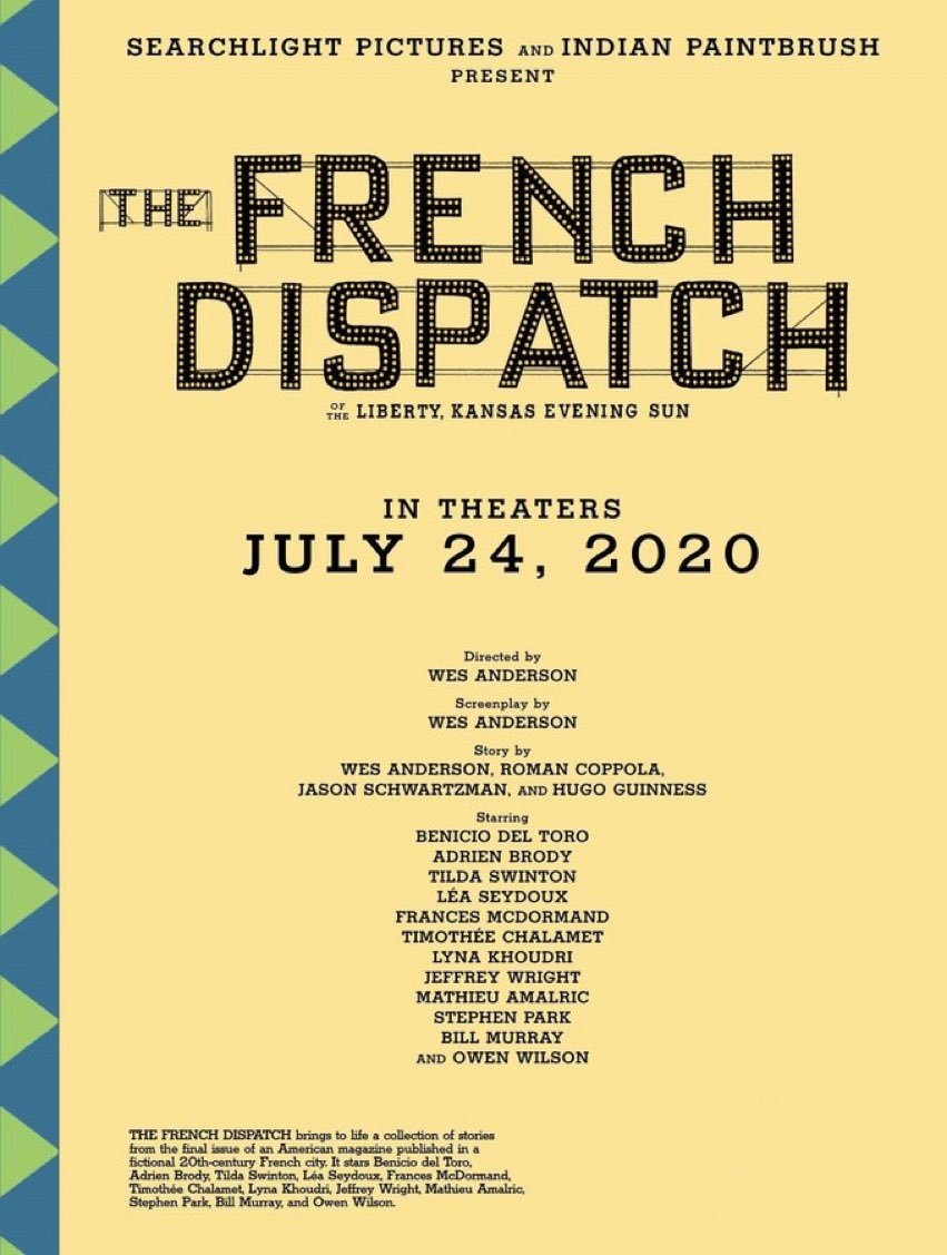 the french dispatch release date