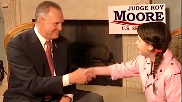 Here's a Terrible Idea: Pro-Trump Political Group Sends 12-Year-Old Girl to Interview Roy Moore