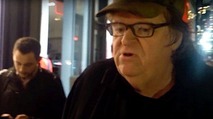 Watch Our Conversation with an Angry, Impassioned Michael Moore at the NYC Trump Protest