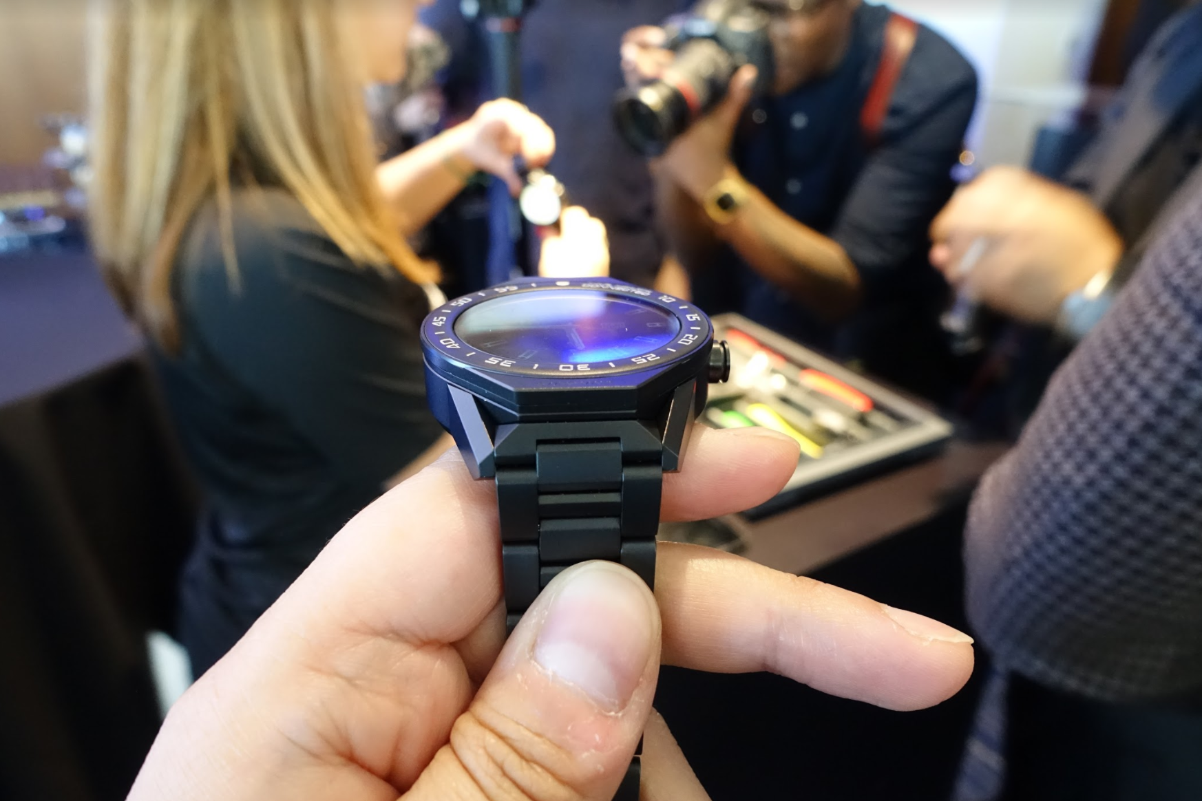 Hands on with the Tag Heuer Modular 45, a Smartwatch That Could