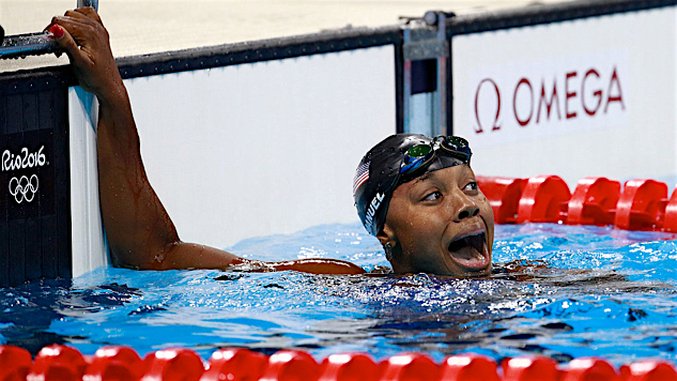 Gallery: Simone Manuel Breaks Racial and Olympic Records In Rio