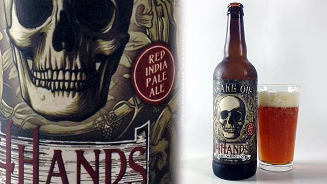 4 Hands Snake Oil Red IPA Review