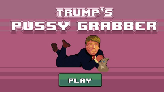 Grab Cats with Trump's Tiny Hands in <i>Trump's Pussy Grabber</i>