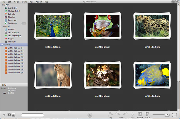 free photo album software with captions